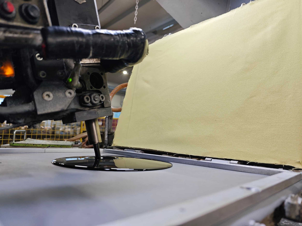 Image showing the Kevlar and SAS-Tec foam right before assembly. This is the material that makes up the soft surf helmet by Sjø Protection.