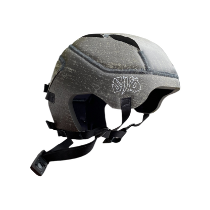 Kevlar reinforced soft surf helmet by Sjø Protection seen from the side