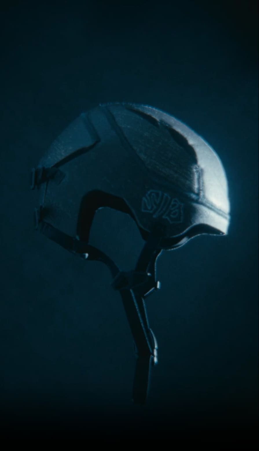Video of our Kevlar reinforced soft surf helmet in a photo studio by itself and on a photo model. Vertical format.